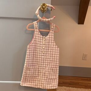 Nicole Miller Pink and Cream Dress with Headband